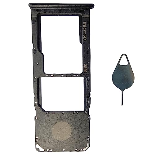 Ubrokeifixit Galaxy A20 A30 A50 Single Sim Card Tray Holder (Plastic, Black) - color: A205U-Black