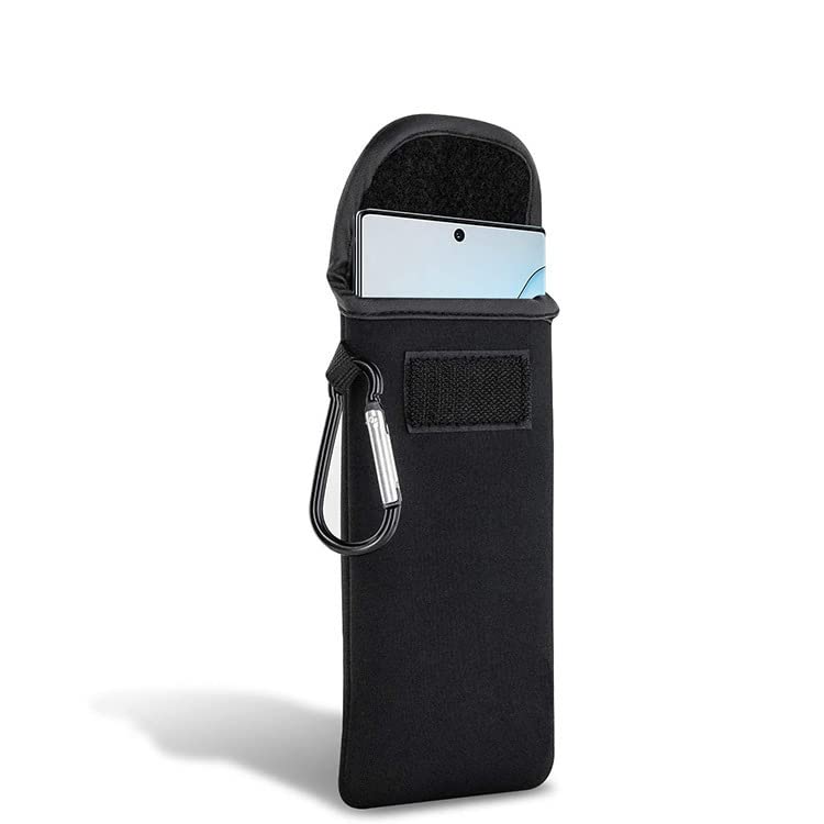 Universal Neoprene Cell Phone Sleeve Shock Proof Pouch Carabiner Hook Case for iPhone 17 Pro Max iPhone Air 16 15 14 13 12 11 Pro Max Google Pixel 10 9 8 7 6 Pro Moto G 5G Moto G Play 2024