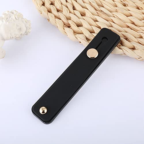 WLLHYF 2Pcs Phone Loop Finger Holder, Silicone Phone Grip (2pcs-Black)