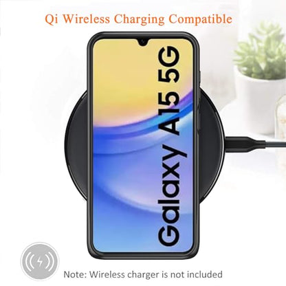 Battery Case for Galaxy A15, Upgraded 10000mAh Rechargeable Portable Charging Case with Wireless Charging Compatible for Galaxy A15 (6.5 inch) with Carplay Extended Battery Pack Charger Cover (Black) - size: Galaxy A15
