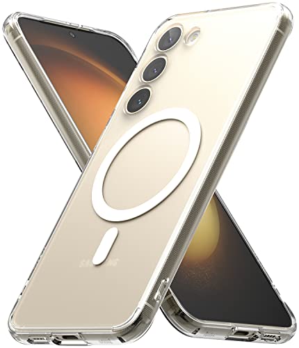 Ringke for Samsung Galaxy S23 Plus Case [Fusion Magnetic Matte Clear] | Compatible with MagSafe, Oil & Dirt Resistant, Anti-Fingerprint Technology Prevents Oily Smudges, Feels Velvety Soft - size: Galaxy S23 Plus