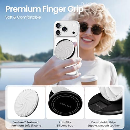 ORNARTO Vortuxe for MagSafe Phone Grip with Kickstand, White - color: White