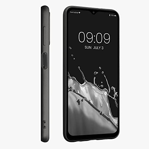 kwmobile Case Compatible with Samsung Galaxy A13 4G Case - Soft Slim Metallic TPU Silicone Cover - Metallic Grey - color: Metallic Grey, size: Galaxy A13 4G