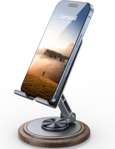 Lamicall Sturdy Grey Phone Stand, Desk Accessories for Men - color: Grey