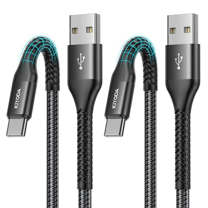 USB A to USB C Cable 3A Fast Charging [2Pack 3FT], USB C Cable for CarPlay - color: Black, size: 3FT, style: USB A to USB C