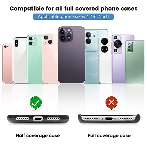 COCASES Phone Tether Tab, Phone Lanyard Strap Tab, 4 Pack Oval Black - color: Ovaltab-black*4