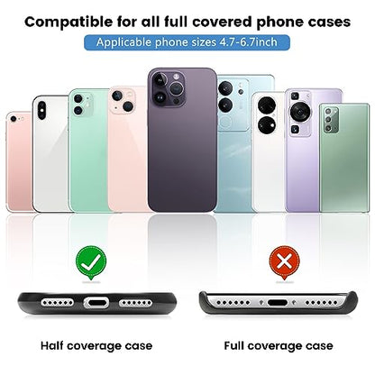 COCASES Phone Tether Tab, Phone Lanyard Strap Tab, 4 Pack Oval Black - color: Ovaltab-black*4
