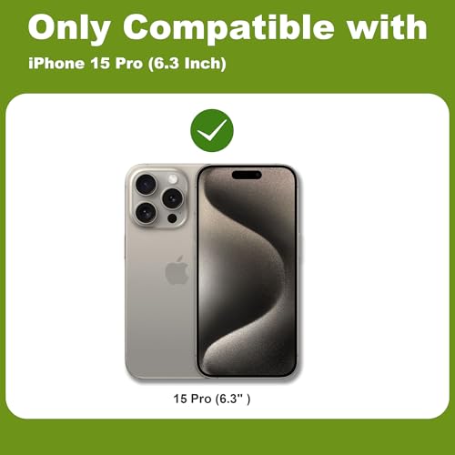 2 Pack Matte Privacy Screen Protector for iPhone 15 Pro 6.1",Anti-Glare Anti-Spy Scratch Resistant Tempered Glass Film,Smooth Responsive Touch Anti-Scratch Glass，Easy to Install - size: for iPhone 15 Pro