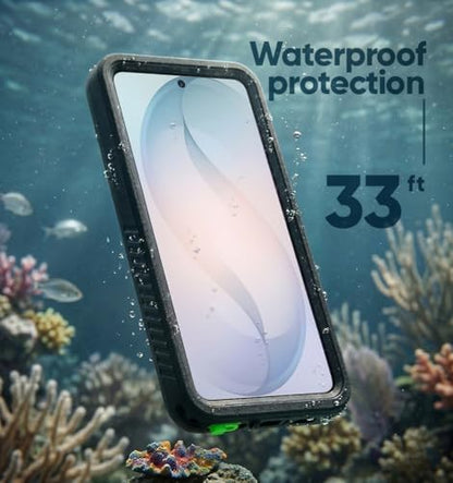 MOTIVE Waterproof Case with Belt Clip Samsung Galaxy s26 Plus | 6.7" | Built-in screen protector, Full protection, compatible with MagSafe, 360° holster - size: s26 Plus