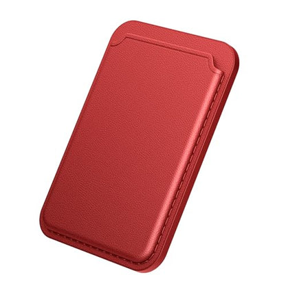 Miracase Magnetic Wallet, Compatible with MagSafe Wallet, 3-Card Holder, for iPhone 15/14/13/12 Series，Red - color: C-Red, style: Basic Wallet