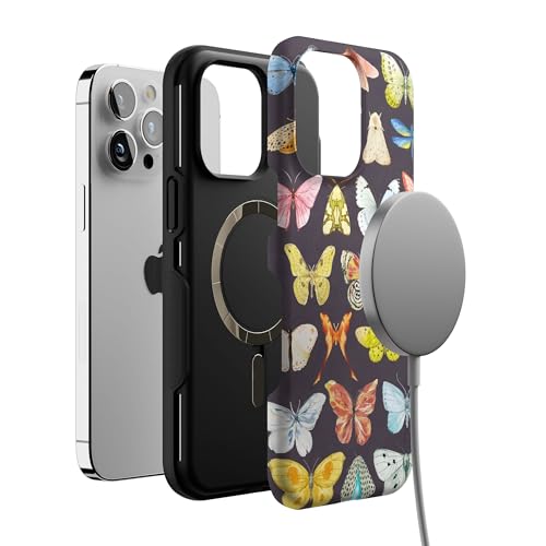 Casely iPhone 14 Pro Max Case | Midnight Monarch | Jenna Palek x Casely | Bold Protective Design | Compatible with MagSafe - color: Midnight Monarch | Jenna Palek x Casely