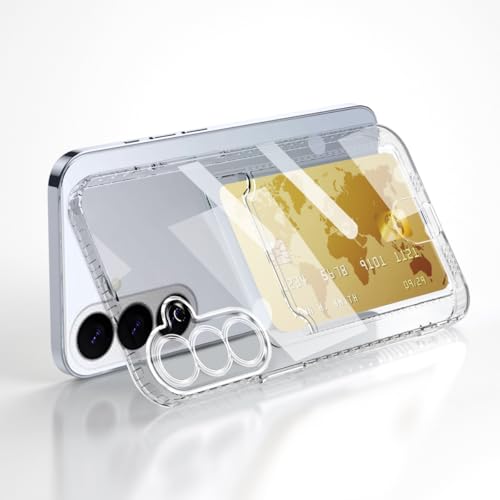 Lunivop Compatible with Samsung Galaxy S26 Plus Case Clear Wallet Card Holder TPU Slim Soft Shockproof Anti-Yellowing Anti-Scratch Transparent Phone Case (for S26 Plus 6.7 '' Clear) - size: for Samsung Galaxy S26 Plus