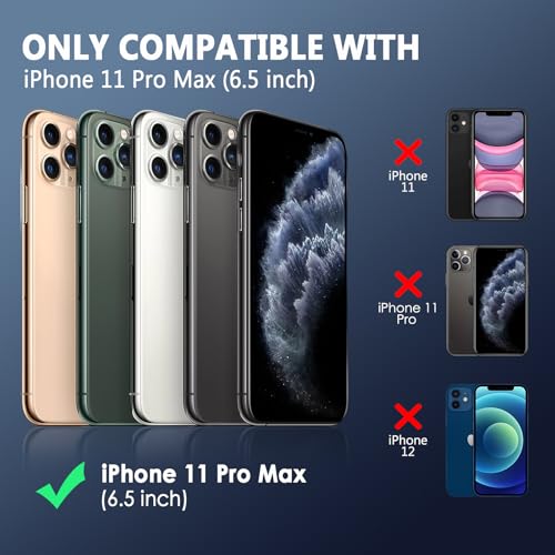 FanTEK Phone Case Compatible with iPhone 11 Pro Max Case, Anti-Scratch & Fingerprint Phone Case Protective Cover, Matte Black - size: iPhone 11 Pro Max