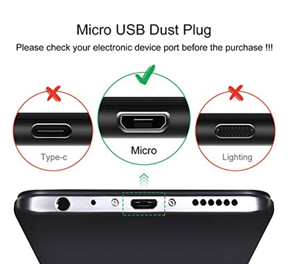 25 PCS Micro USB Dust Plug, Silicone Anti Dust Plug for Micro USB Port, Micro USB Cap Port Cover Anti Dust Protector