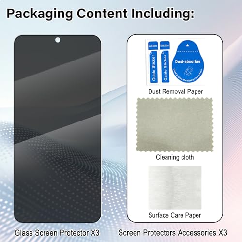Screen Protector for Samsung Galaxy S25/S24 (3er-Pack) Privacy Tempered - color: Galaxy S24