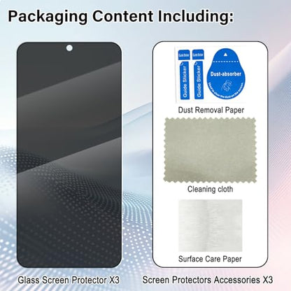 Screen Protector for Samsung Galaxy S25/S24 (3er-Pack) Privacy Tempered - color: Galaxy S24