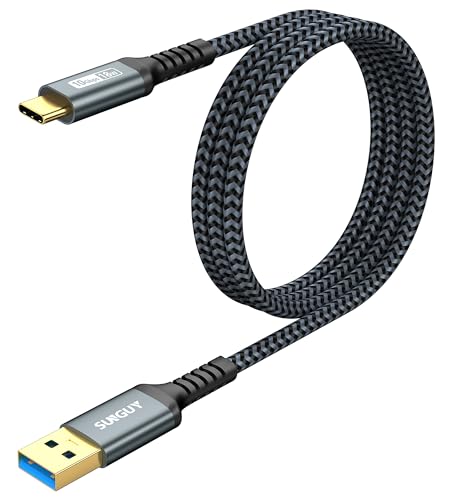 SUNGUY 10Gbps Android Auto USB Cable 3FT, 3A USB C 3.1 Gen2 Cable Data Transfer, USB C CarPlay Cable Fast Charging for iPhone 17/16/15 Series, Samsung Galaxy S25 S24 Ultra, Pixel - color: Grey, size: 3FT