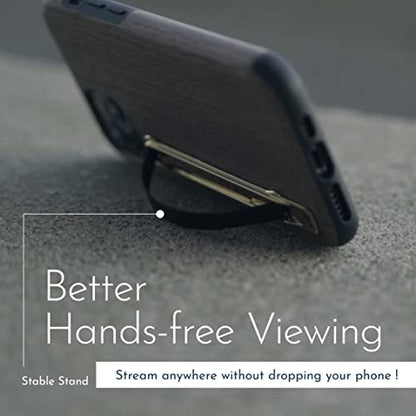 SleekStrip SleekGrip-Premium Ultra Thin Phone Grip Stand,Slim Metal Finger Loop Ring Hand Holder Strap Cell Phone Grips for iPhone 16 Pro Max,17,Android,Case Back - Gunmetal x Black Marble 2PK - color: 2PK [ Gunmetal x Black Marble ]