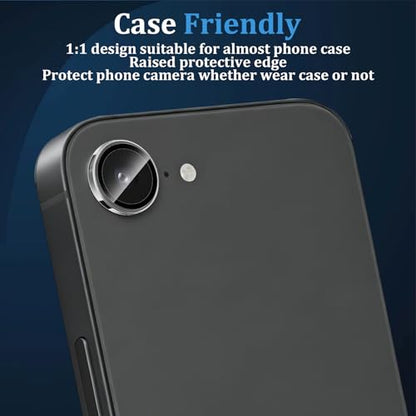 (3 Pack) Camera Lens Protector for iPhone 17e / iPhone 16e,Military Grade Shatterproof,Anti Scratch, Bubble Free,Tempered Glass Screen Protector - color: Clear-2