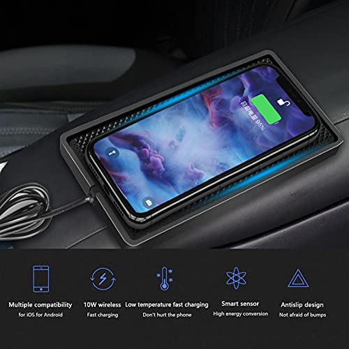 10W Car Wireless Charger Antislip Cell Phone Fast Charging Pad Mat Holder Portable Universal