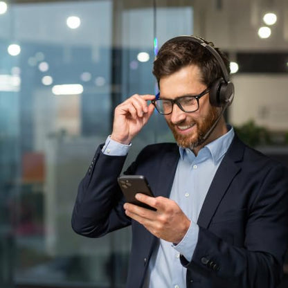 Yealink WH64 Hybrid DECT Dongle & Bluetooth Wireless Headset for Work - style: WH64 Hy-Dual with Stand