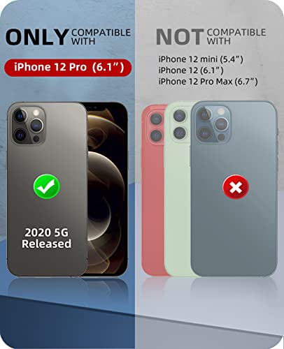 Beeasy for iPhone 12 Pro Waterproof Case [Compatible with Magsafe] [Built-in Screen Protector], 360 Full Body Heavy Duty Phone Case, Military Grade Shockproof Dustproof,Magnetic Black - size: iPhone 12 Pro (6.1")