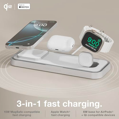 NOCO XGrid XDP3 3-in-1 Wireless Charging Station - iPhone, Watch & AirPods