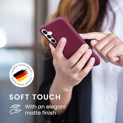 kwmobile Case Compatible with Samsung Galaxy A55 5G Case - Soft Slim Protective TPU Silicone Cover - Magenta Purple - color: magenta purple, size: Galaxy A55 5G
