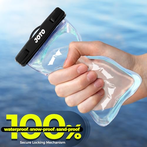 JOTO Up to 7" Universal Waterproof Phone Case for iPhone 16 15 14 13 Plus Pro Max, IPX8 Cellphone Dry Bag 12 11 Pro Max XR X 8 7 6S Plus SE, Galaxy S23 S22 S21 S20+ S20 S10 Plus Note, Pixel -Sparkle - color: Sparkle, size: 1 Pack