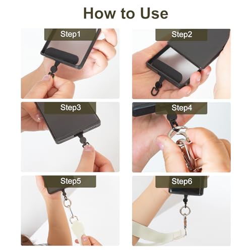 3-in-1 Clip And Go Phone Strap Crossbody With Detachable Wallet, RFID Blocking, Adjustable Anti-Theft Phone Lanyard - color: Beige