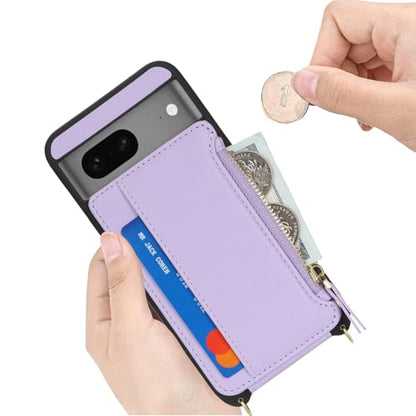 Cavor Compatible with Google Pixel 7 Case Wallet, Purple - color: Purple, size: Google Pixel 7