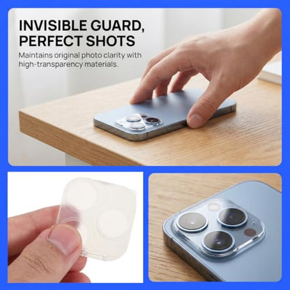 Lurrose Phone Camera Lens Protector, Scratch-Resistant Camera Protection Cover, Phone Safety Cover, Mobile Lens Protector, Compatible with IPhone17/17ProMax