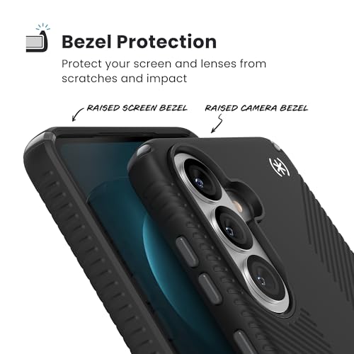 Speck Samsung Galaxy S26+ Presidio2 Grip + Magnet Case - Black/Slate Grey/White - color: Black, size: Samsung Galaxy S26+