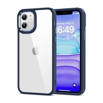 HOOMIL Case for iPhone 11 Pro 5.8-Inch, Non-Yellowing, Drop Protection, Anti-Scratch Transparent Hard Back Phone Cover - Blue - color: Blue, size: iPhone 11 Pro