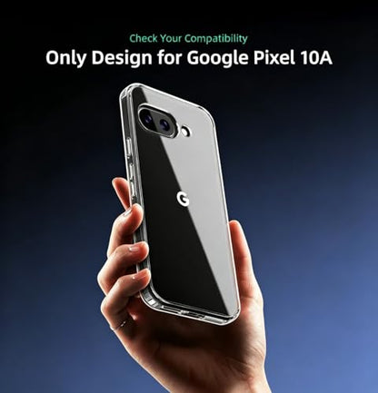 ONES Goolgle Pixel 10a Slim Case,Military-Grade Drop Guard, Anti-Yellowing, Shockproof Cove Pixel 10a, Scratch-Resistant, Transparent - color: HD Highly Clear, size: Pixel 10a
