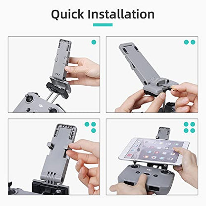 No Disassembly Tablet Holder for DJI Lito 1/ X1/Flip/Neo/Mini 4K/ Air 3/ Mini 5/4/ 3 Pro, 7-12 Inch Foldable iPad Mount Holder Pack of Lanyard and 2 Cables, Fits DJI RC-N1/N2/N3 Accessories