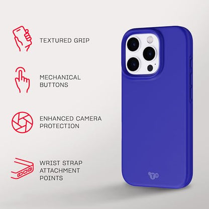 Tech21 EvoLite for iPhone 16 Pro Ultra Thin - Impact Protection Case - in Cobalt Blue - color: Blue, size: iPhone 16 Pro