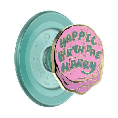PopSockets Phone Grip for MagSafe, Magnetic Holder- Happy Bday Harry - color: Enamel Birthday, style: MagSafe