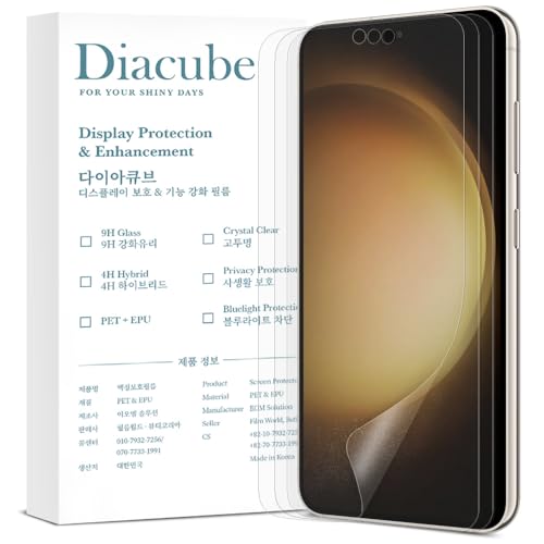 [3 Pack] For Samsung Galaxy S23, 3 Pack Anti-Glare Matte Screen Protector, [Support Fingerprint Unlock], Anti-Fingerprint, Full Coverage, Bubble-Free Easy Installation with Alignment - size: Galaxy S23
