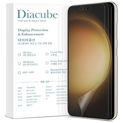 [3 Pack] For Samsung Galaxy S23, 3 Pack Anti-Glare Matte Screen Protector, [Support Fingerprint Unlock], Anti-Fingerprint, Full Coverage, Bubble-Free Easy Installation with Alignment - size: Galaxy S23