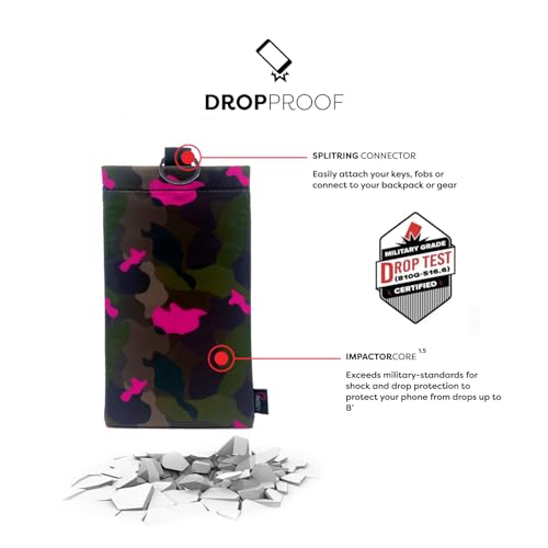 PHOOZY Apollo II Thermal Phone Case with NASA-Derived Technology - Extends Battery Life 4X in Hot or Cold Weather - Military Grade 8-Foot Drop Protection Insulated Pouch - Medium Pink Camo - color: Apollo II Pink Camo, size: MEDIUM