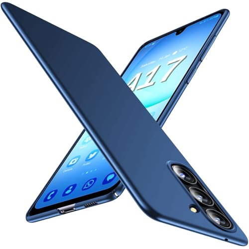 Gxmeuie Ultra Thin Case for Samsung Galaxy A17 5G, Silky Touch, Anti-Fingerprint Material, Slim Hard PC Matte Cover Anti-Scratch Shockproof Protective Cases for Samsung A17 5G (Blue) - color: Blue, size: Galaxy A17
