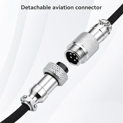 ELUTENG Mix Coiled Keyboard Cable 8k 5ft for Mechanical Gaming Keyboard