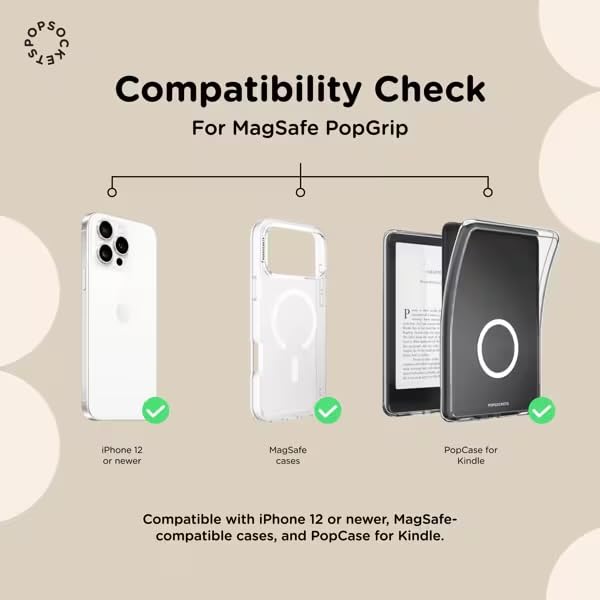 PopSockets Magnetic Base for PopTops- Clear - color: Clear, style: MagSafe