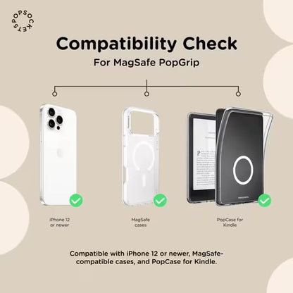 PopSockets Magnetic Base for PopTops- Clear - color: Clear, style: MagSafe