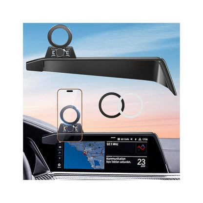 Car Phone Holder for BMW X5 2019-2023 & X6 2020-2023 & X7 2019-2022 (Only for 12.3-Inch Screen) 360° Rotation Magnetic Cell Phone Mount, Compatible with Magsafe, Does Not Affect Air Vent - size: Fit for 19-23 X5 & 20-23 X6 & 19-22 X7, 12.3-Inch