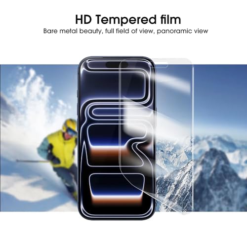 [2 Pack Flexible Hydrogel Screen Protector for iPhone 17 Pro