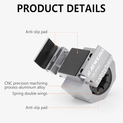 Bike Handlebar Mounts for 4.5-7.2 Phones (Silver) - color: Silver