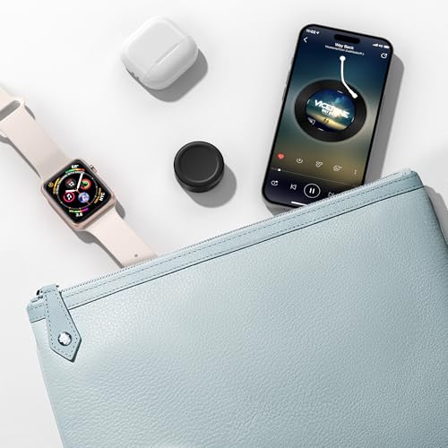 RUXELY Magnetic Charger 5W for Apple Watch 12,USB C iWatch Charger Adapter - color: Black