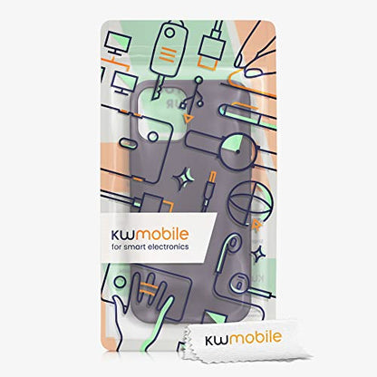 kwmobile Case Compatible with Apple iPhone 12 / iPhone 12 Pro Case - Soft Slim Metallic TPU Silicone Cover - Metallic Berry - color: metallic berry
